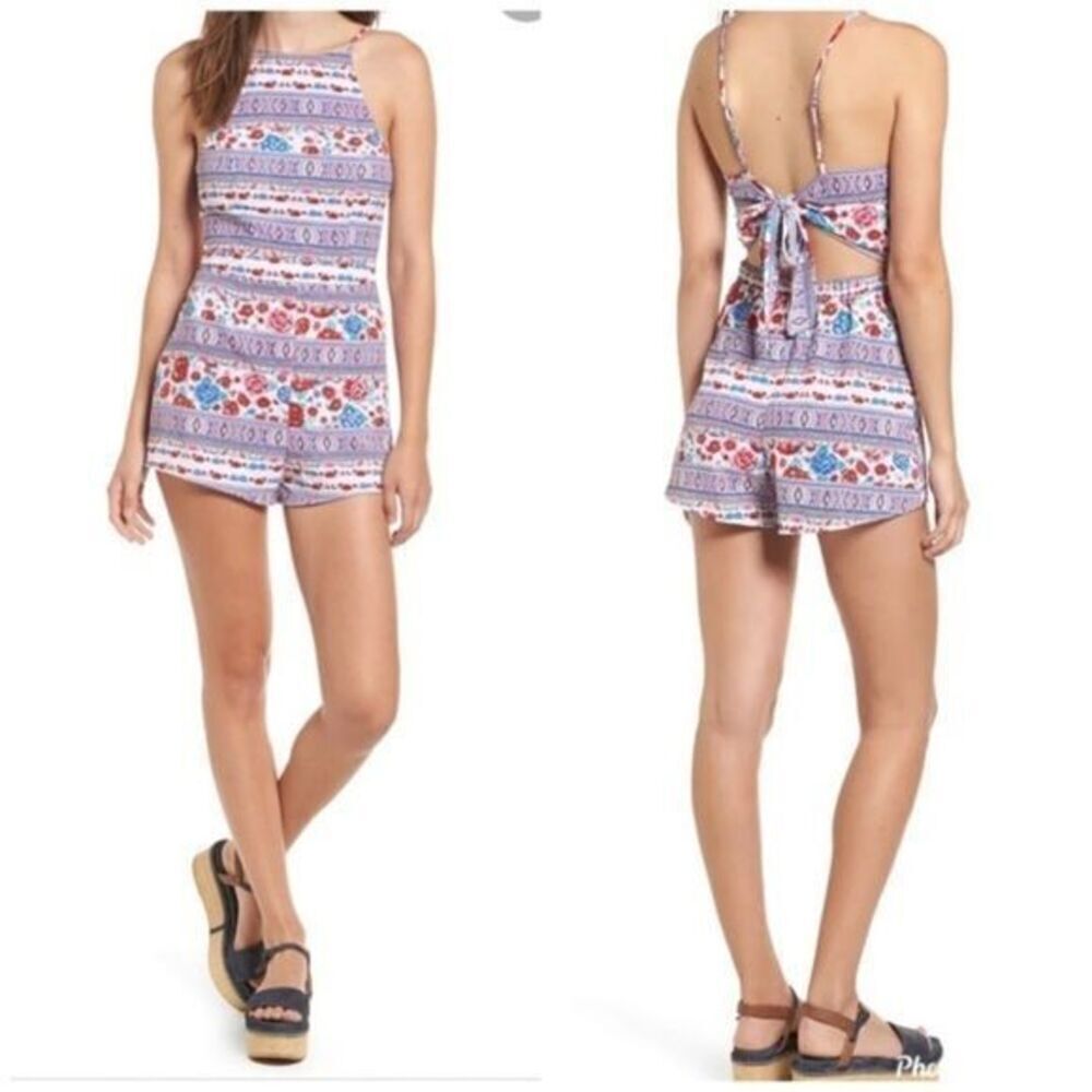 Show me your MuMu Afont tie back romper NWT L